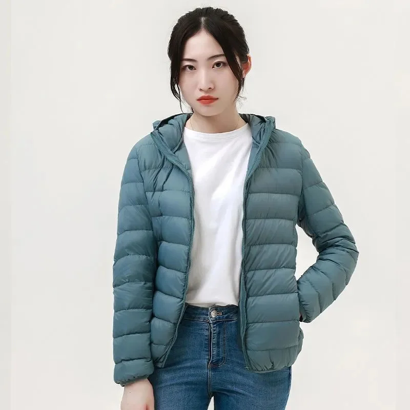 Down Jacket Women Parkas 2025Winter New Short Warm Cotton Padded Coat Korean Hooded Thin Down Coat Large Size 5XL Outwear Ladies