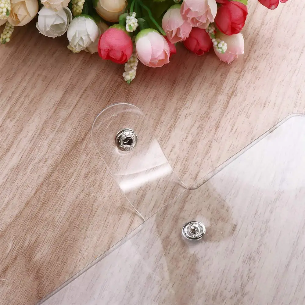 Office Supplies Agenda Folder Clip File Transparent Notebook Planner Binder Loose Leaf Ring