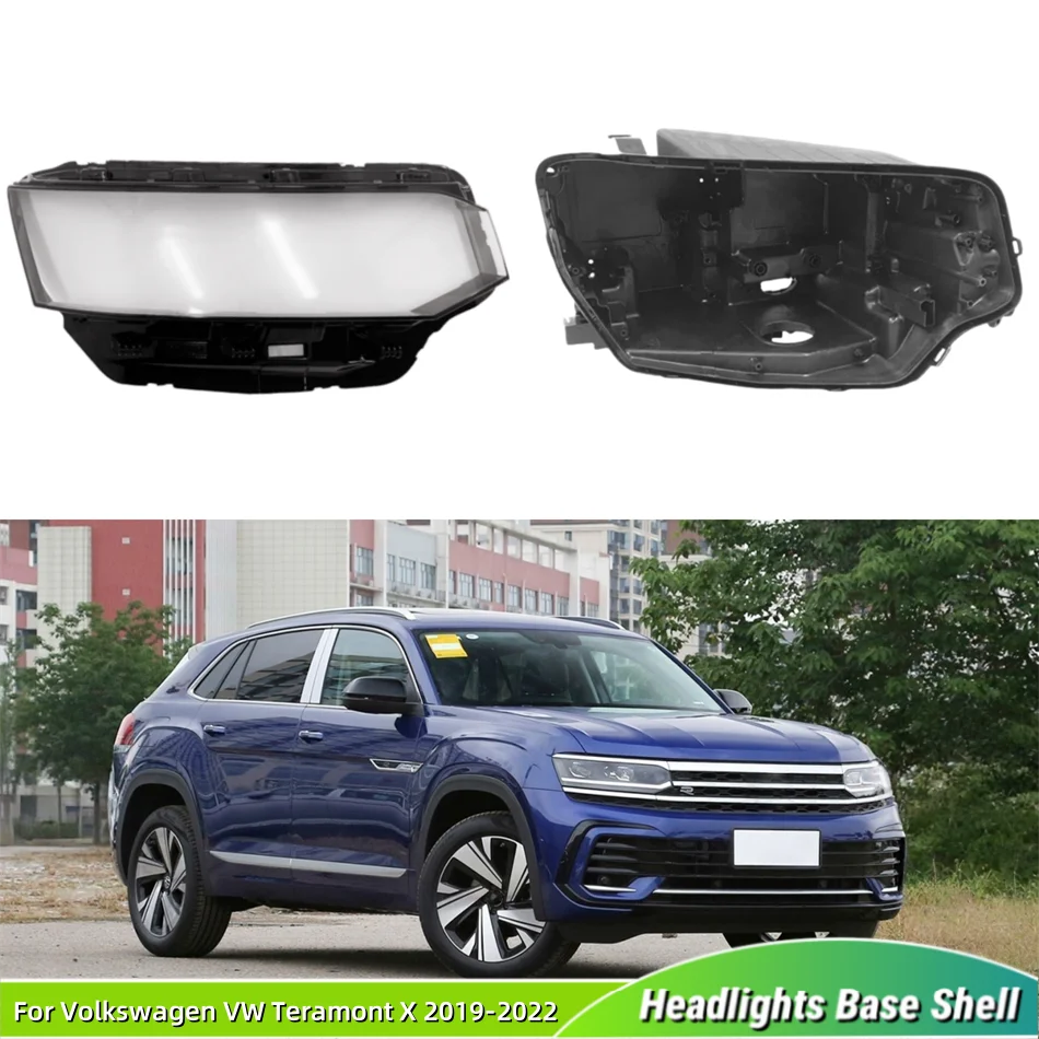 For Volkswagen VW Teramont X 2019 2020 2021 2022 Vehicle Accessories Car Base Head Lamp Shell Headlight House Lights Lens Shell