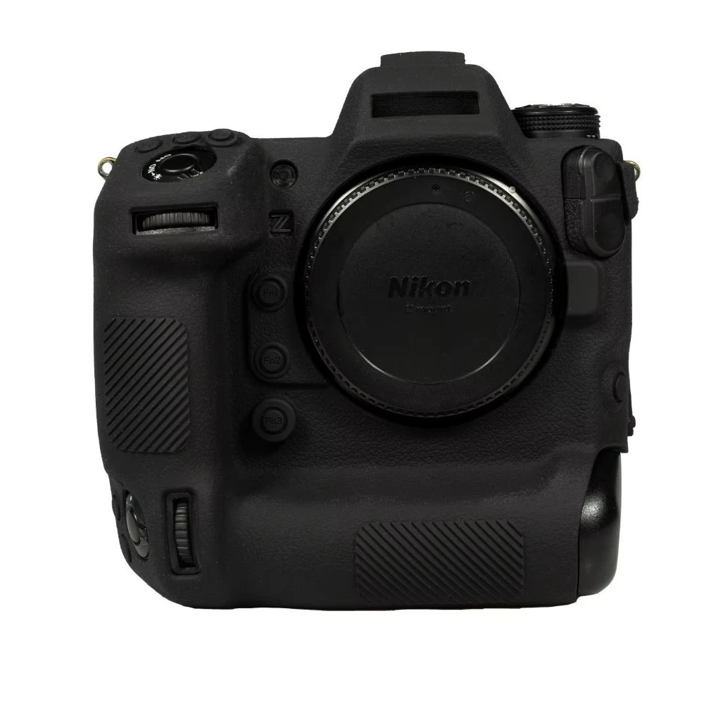 For Nikon Z9 Silicone Soft Case Camera Dustproof Protective Z9 Cover Scratchproof Bag Anti-slip Lychee Texture Skin for nikon z9
