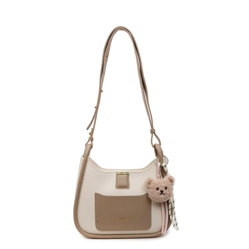 

2025 Vintage Color Block Commuter Bag for Women Minimalist Shoulder Crossbody Purse Fashionable Handbag