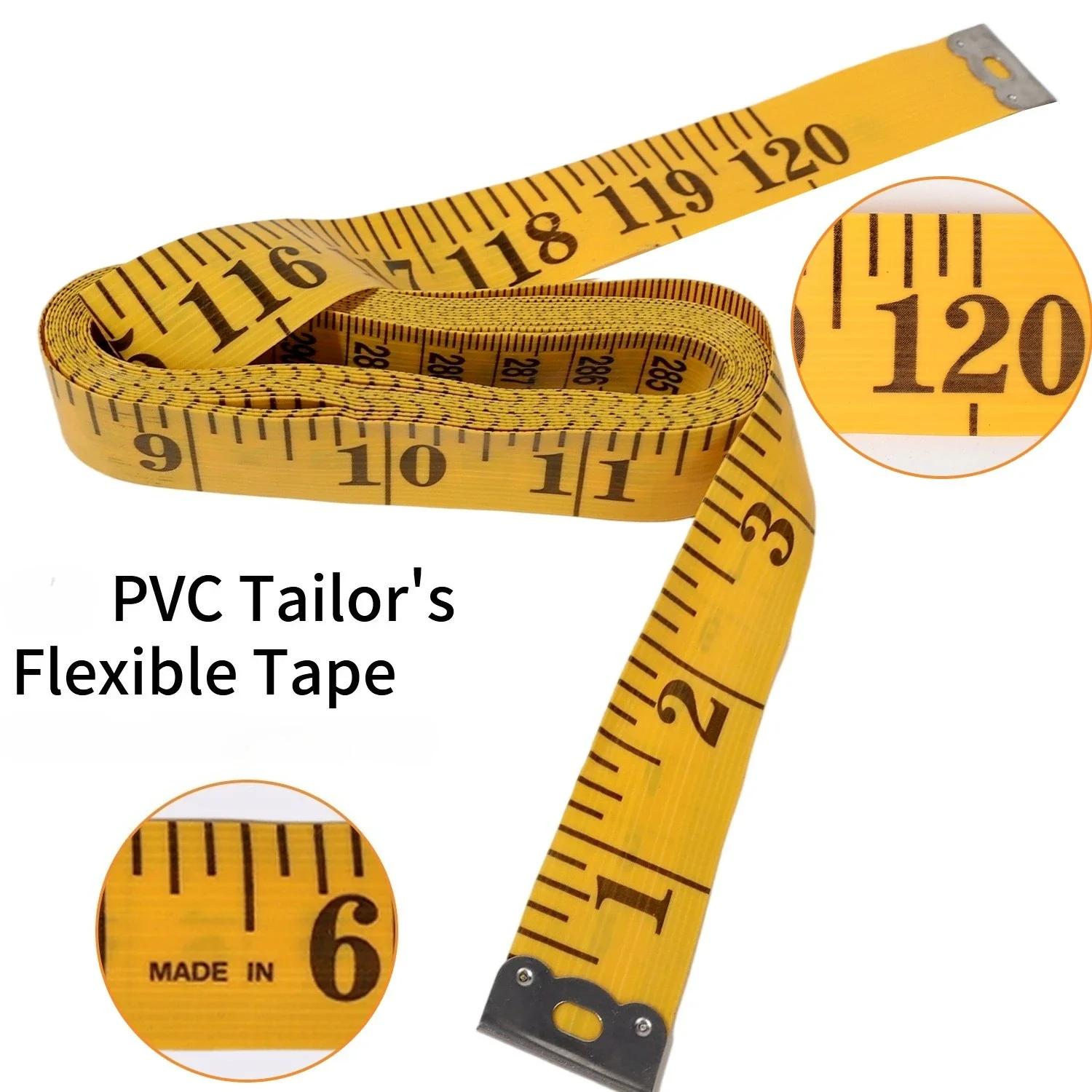 Flexible Double-Scale Sewing Measuring Tape