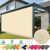 Sun Shade Cloth with Grommets Rectangle Shade Sail Canopy Pergola Cover with Straight Edge UV Block Fabric for Backyard Deck Out