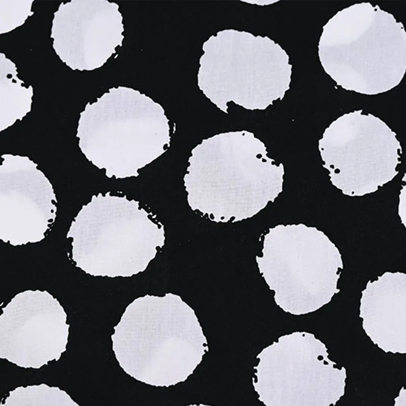 Pure Cotton Panties Black White Dots For Men And Women Pattern Comfortable Breathable Shorts For Home Leisure