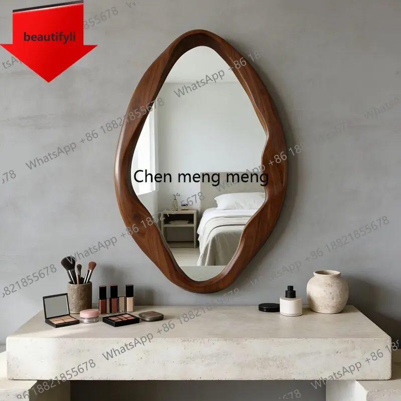 a50 Nordic cream style smart bathroom mirror special-shaped wall-mounted anti-fog makeup mirror homestay design
