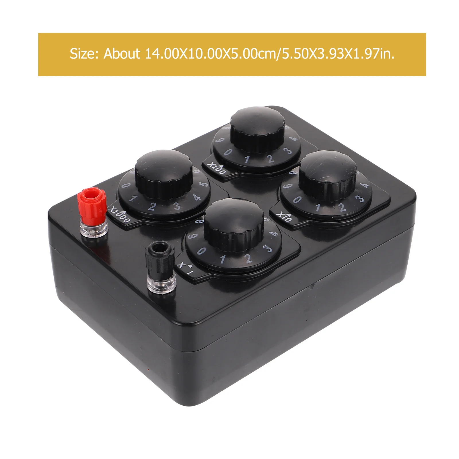 Variable Resistance Box 0-9999 Ohm Simple Design High Performance Experiment Tool for Educational Institutions and Research