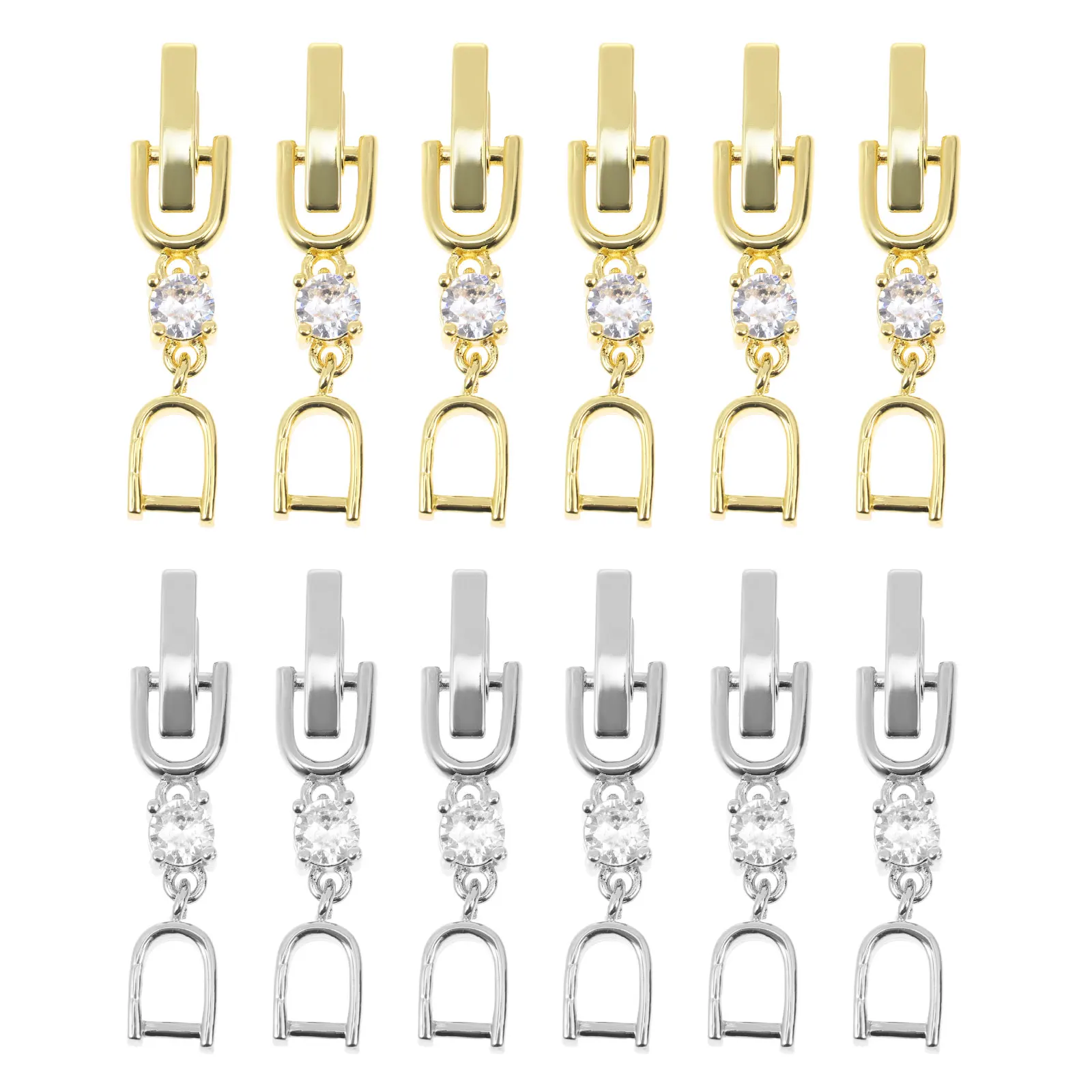 

12pcs Alloy Bracelet Extension Chains Jewelry Accessories Necklace Extender Buckle Wrist Chain Fittings Tarnish Resistant