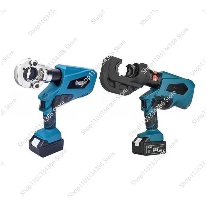 EZ-300/EZ-400 Rechargeable Hydraulic Pliers Cable Cutting Copper Aluminum Terminal Crimping Tools with 2 Batteries