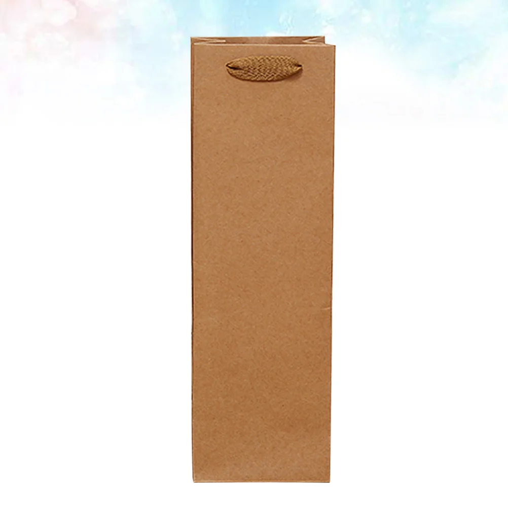 

12 Pcs Kraft Paper Bag Packing All Handbag Red Drinks Shopping Small Gift Bags