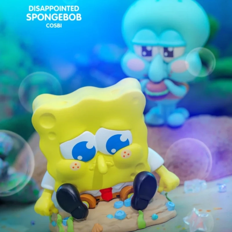 Caja ciega de juguetes calientes genuinos Haimianbaobao Spongebob Squarepants serie Anime figura de acción Kawaii regalos de cumpleaños sorpresa de moda