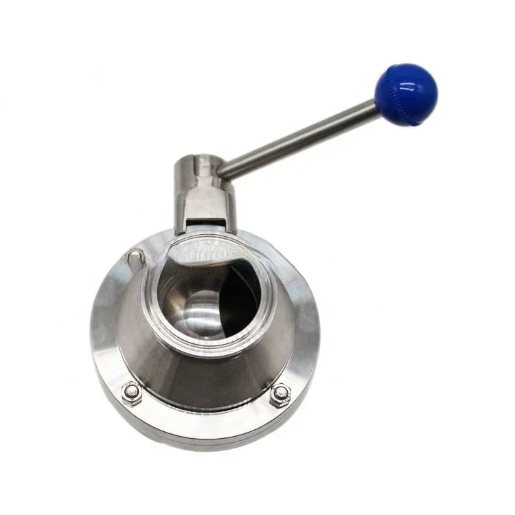 المبيعات المباشرة صغيرة QINFENG عزم الدوران لحظة 304/316L دليل مثبت فراشة نوع الكرة صمام للصناعات الكيميائية