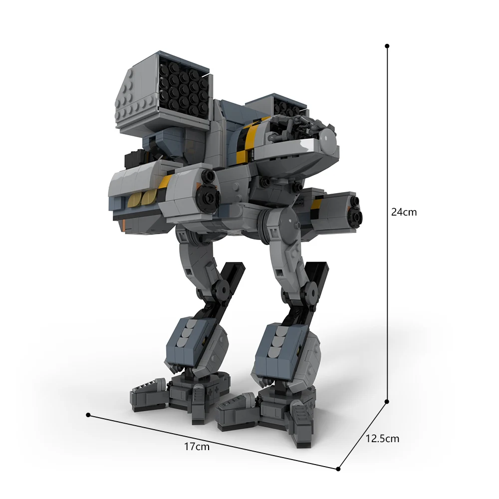 Gobricks MOC Vlooien BattleMecheds Mech robot Bouwstenen Model Hout Wolf OmniMech Bricks Gemonteerd Speelgoed voor Kinderen Gift