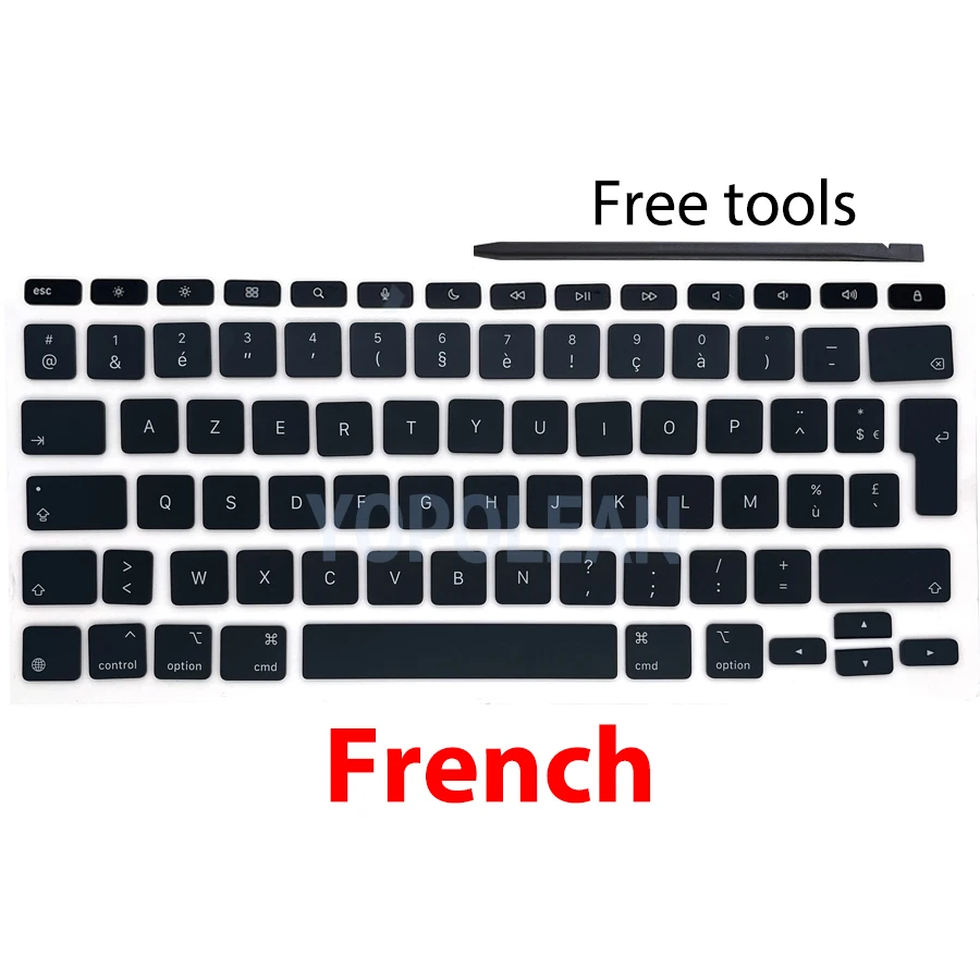 New A2974 A3340 Key Keycaps Keys Cap Black For iPad Pro 13