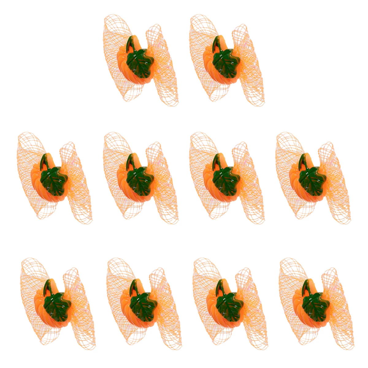 

10pcs Pumpkin Butterfly Headflowers Halloween Dog Bows Plastic ange Headdress Decorations Pet Hairb Bow Ties Cute Accessories