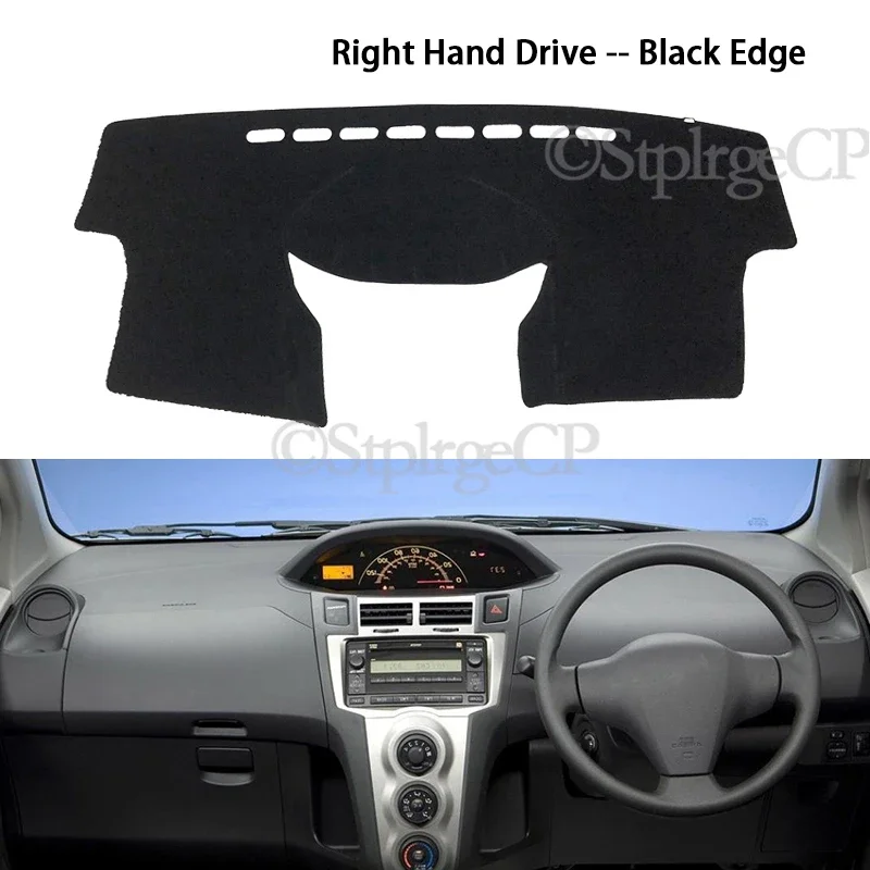 Anti-Slip Mat Dashboard Cover Pad Sunshade Dashmat Carpet Car Accessories 2007 2008 2009 for Toyota Yaris Vitz XP90 2006~2011 90