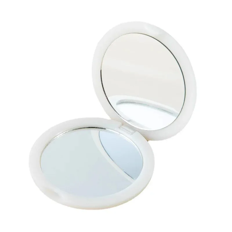 Handheld Make-Up Spiegel Doppelseitige Mini Tragbare Tasche Klapp Runde Make-Up Spiegel Für Reise Schönheit Kosmetische Werkzeug
