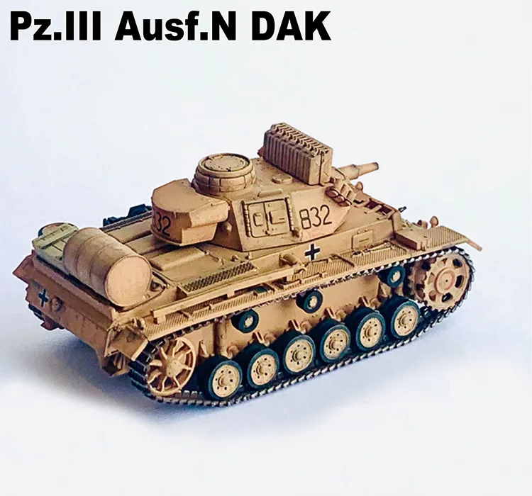 DG63260 1/72 German Tank No. 3 N-type DAK  501 Heavy Armored Battalion Tunisia  Finished product collection model