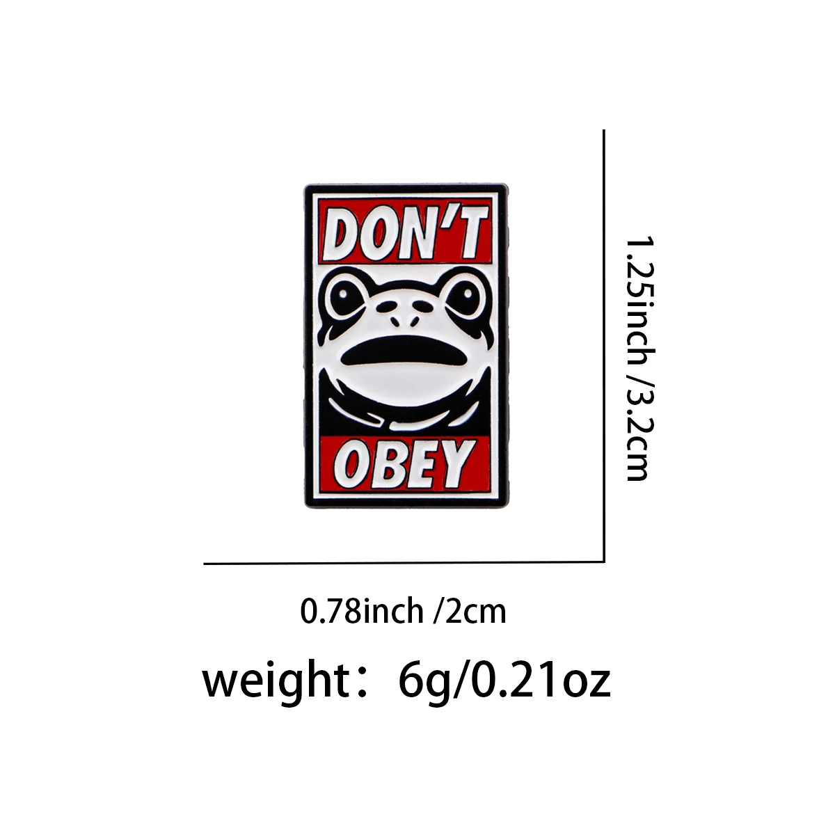 Funny Protest Frog Enamel Pin Cartoon Brooch Pines Lapel Pins Badge on Backpack Clothing Accessories Animal Jewelry Friends Gift