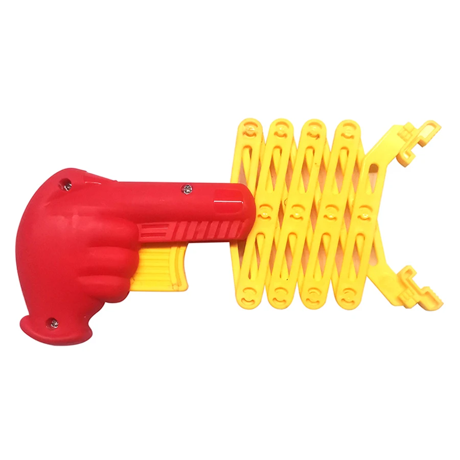 12PCS/1  dozen Set Fist pistol stretch and Shoot hand mechanical arm clip  Halloween  party supplier small gift toy bag