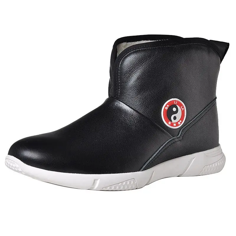 الكلاسيكية أسود أبيض الأزواج فنون الدفاع عن النفس أحذية تدريب الصوف مبطن تاي تشي حذاء الرجال النساء مريحة الأصلي الكونغفو حذاء رياضة #1