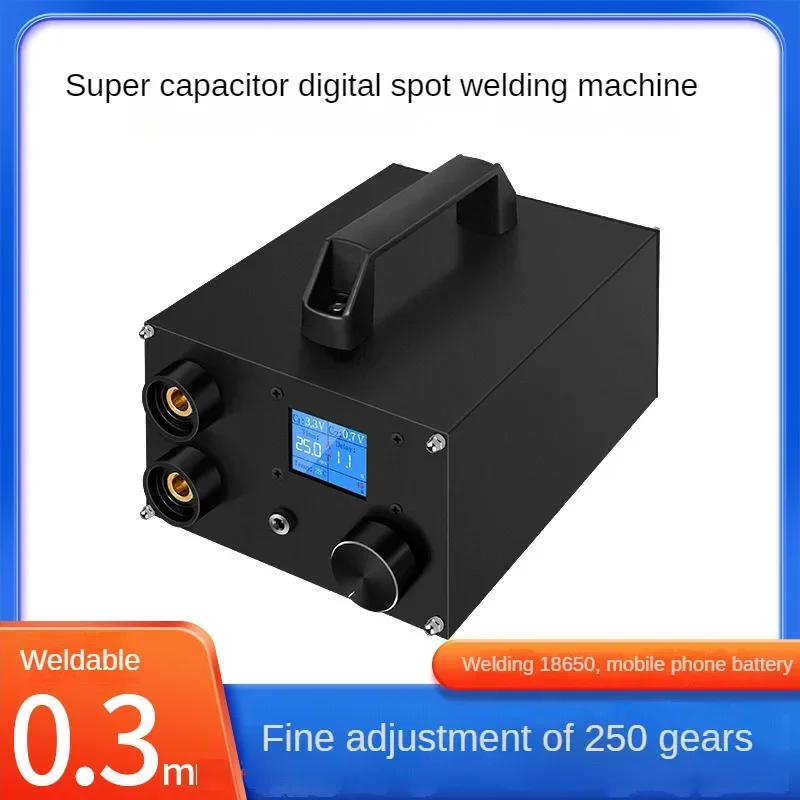 Supercapacitor digital display spot welding machine, portable 18650 nickel belt, full set of high-power handheld energy storage