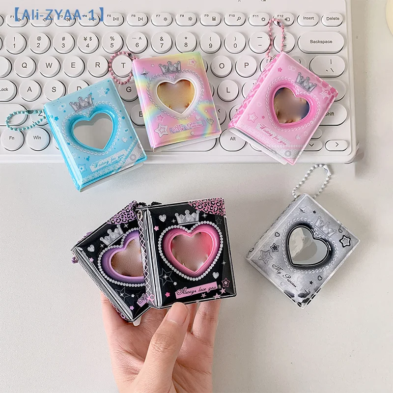 【ZYAA-1】1 Stück Mini 2 Zoll Fotoalbum Fotokartenhalter Kpop Fotoalbum Idol-Sammelmappe Fotokartenhalter Kartensammelbuch