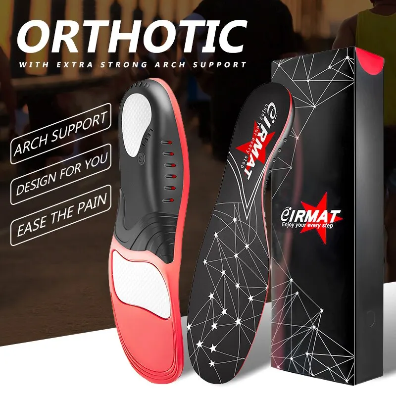 Premium Orthopedic Sport Insoles for Feet PU Gel Shock Absorption Breathable Sole Pad Sport Arch Support Feet Pain Care Insole