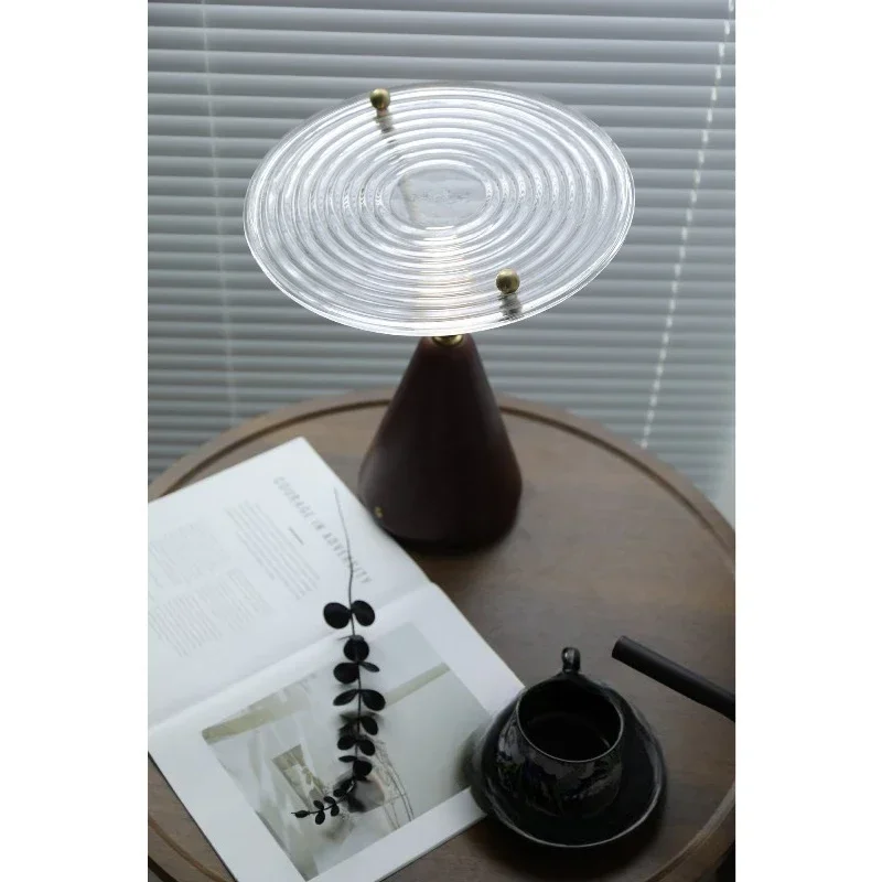 Creative retro charging small desk lamp 360 rotation, charging and storage integrated touch switch stepless dimming