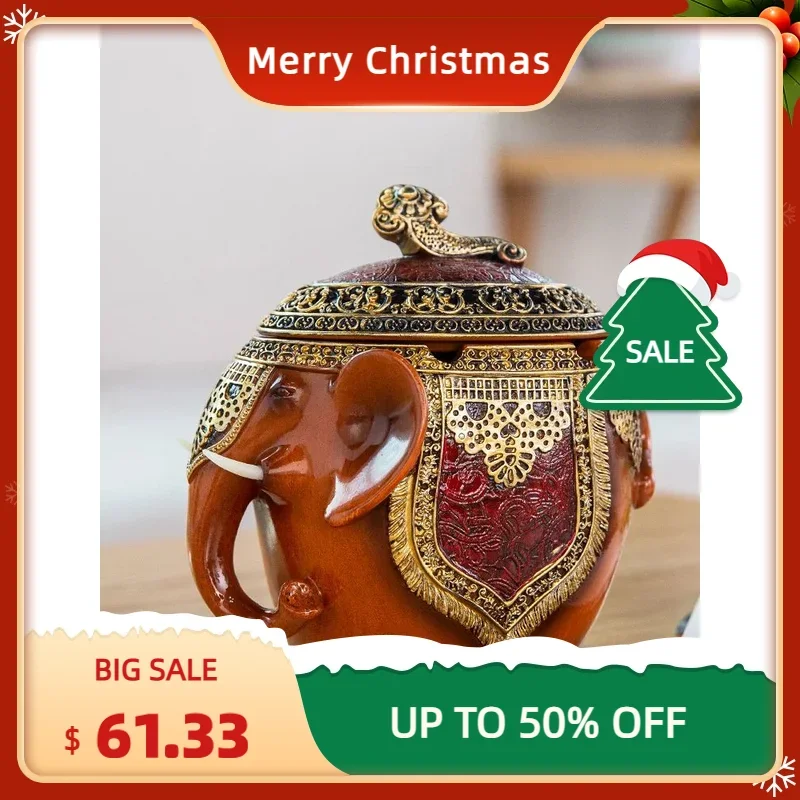 

Practical household necessities gifts elephant ornaments Chinese style personality fashion creativity large ashtray