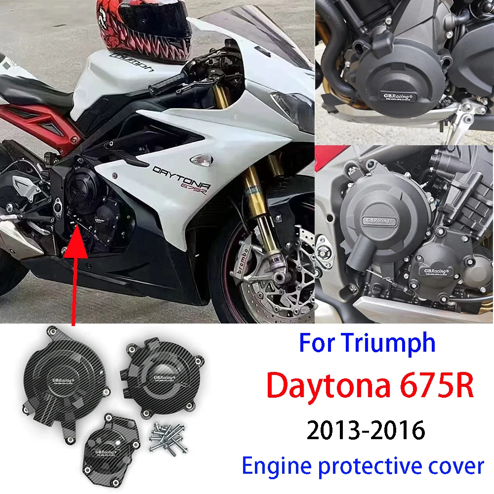 

Motorcycles Engine cover Protection For Triumph Daytona 675R 2013-2016 STREET TRIPLE 765 (S,R & RS) 2017-2025 Daytona Moto2 765