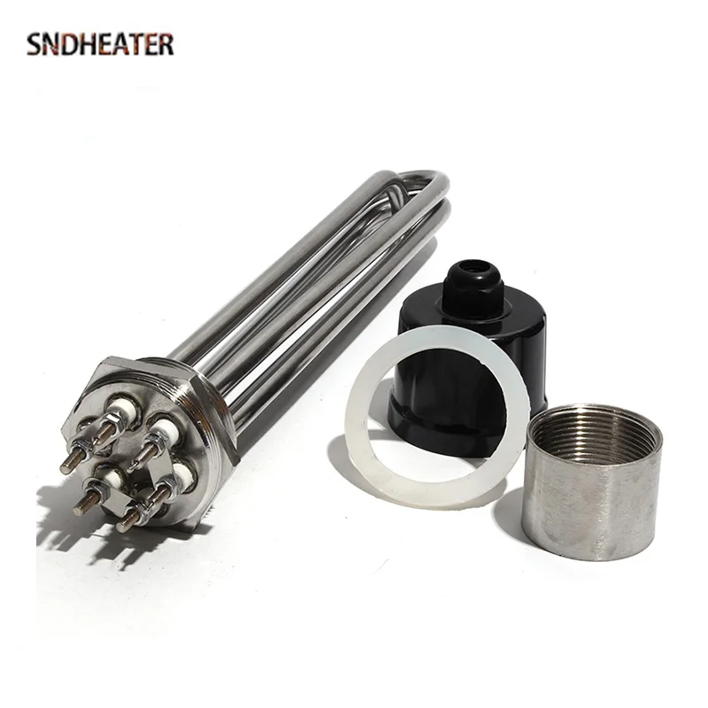 SNDHEATER DN50 Solar Water Boiler Element 3KW 6KW 9KW 12KW Factory Corrosion Resistance Tubular Heater 220V for Swimming Pool