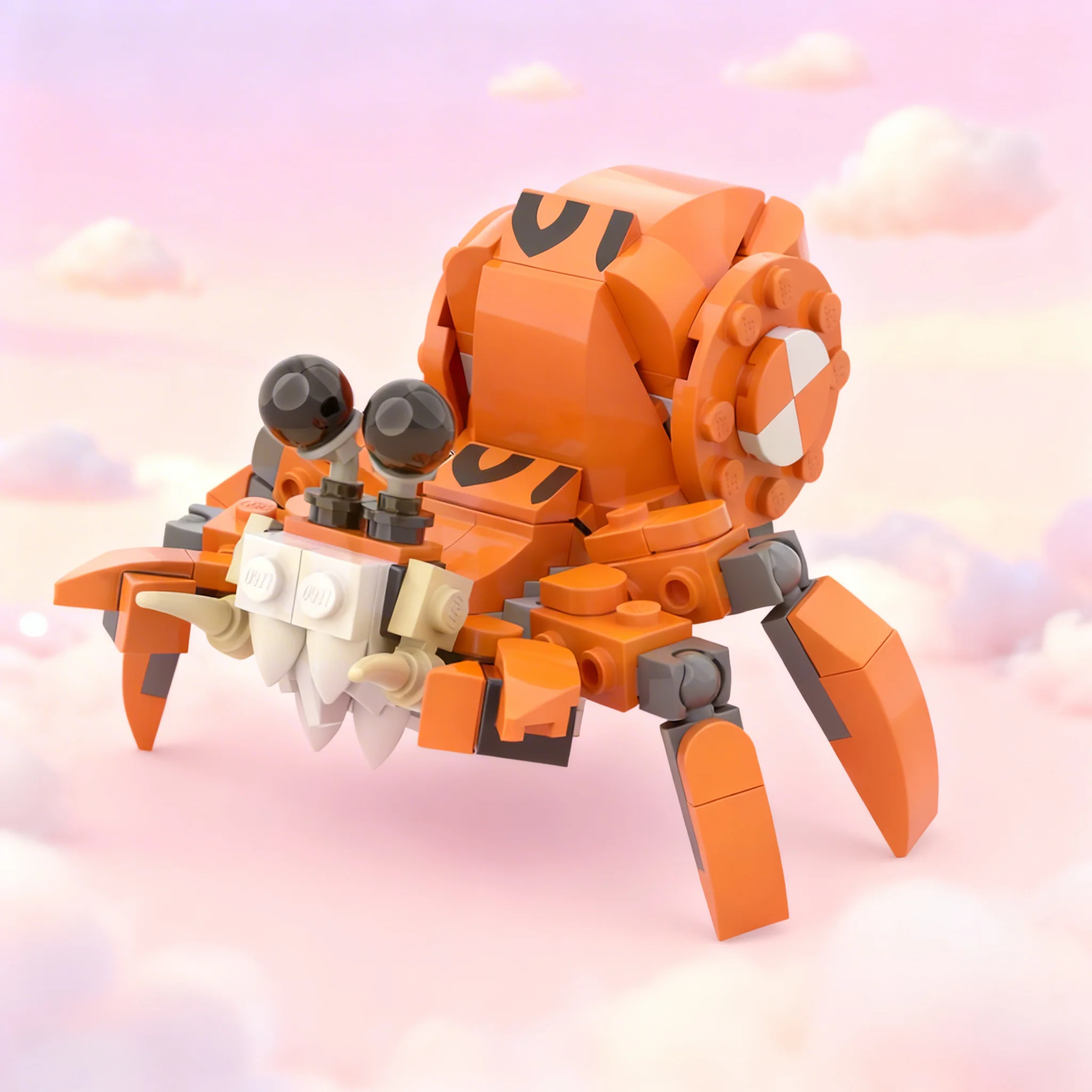 139PCS MOC Creative Model Hermit Crab Premium Display Assembly Bricks DIY Home Decor Gift Collectible Decoration Collection Set