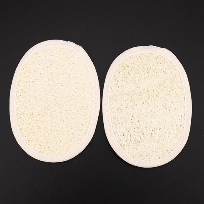 Luffa Peeling Rücken wäscher zum Duschen, doppelseitiger Schrubb gurt, Körper bades chwamm (6 Stück pro Set)