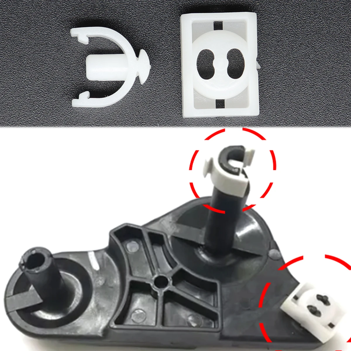 Palanca selectora de relé Buje de seguridad Clip de varilla de cambio 1K 0711522   Para magnífico Yeti Golf Caddy Golf 5 6 7 Jetta Passat Polo Sharan