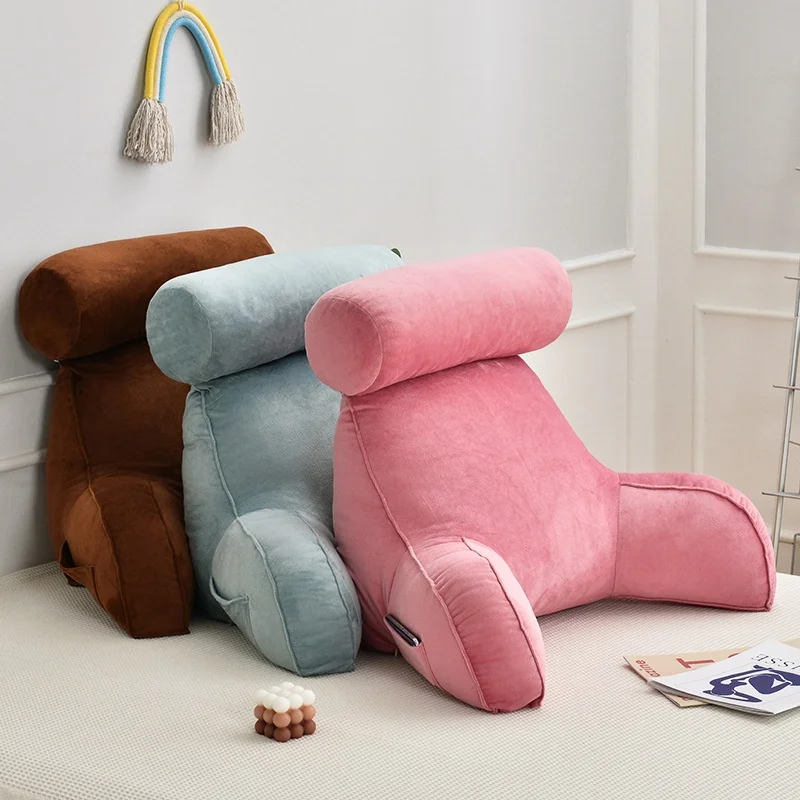 

Memory Reading Pillow Ultra Soft Office Sofa Bedside Back Cushion Bed Lumbar Support Backrest Comfortable Waist Pillow Cushions