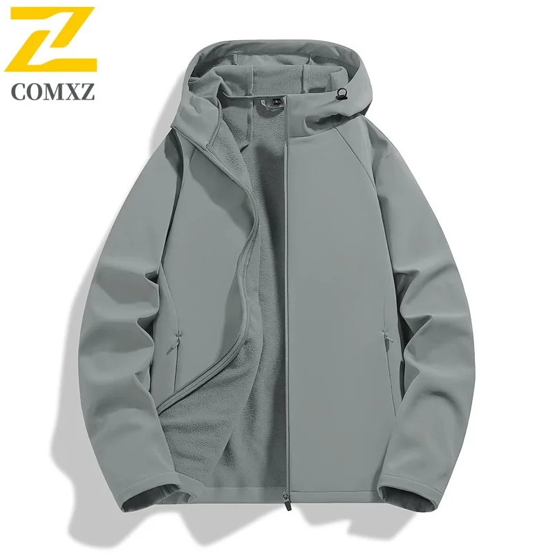 COMXZ سترة التزلج على الجليد 2025 جديد الرجال جودة عالية مقاومة البرد معطف دافئ فاخر مقنعين السفر معاطف الشتاء خفيفة الوزن #2