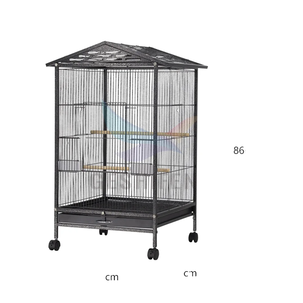 

Heavy-Duty Medium Iron Parrot Cage Classic Home Birdhouse Solid Animal Pattern Durable Bird Shelter For Plastic Metal Mesh