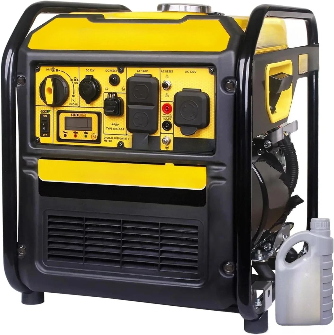 Gas Powered Generator 223Cc 4500 Watt Inverter For Home Use Camping EPA Compliant