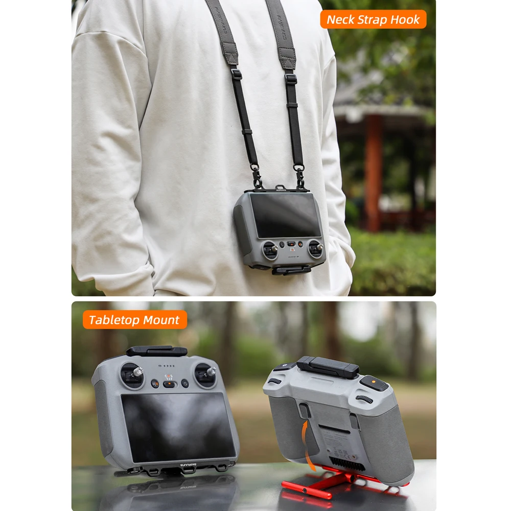 Sunnylife Controller For DJI RC 2/1 Lanyard Handle Waist Support Mount Neck Strap Bracket for DJI Mini 4/3 Pro/Air 3/3S/FLIP