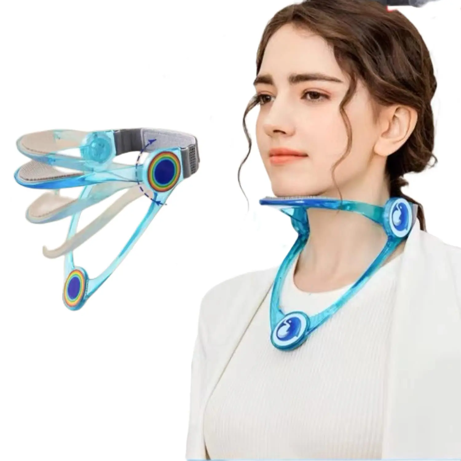 360 ° Adjustable Neck Cervical orthosis Neck Massager Cervical Spine Orthotic Protector Anti kyphosis Cervical Traction