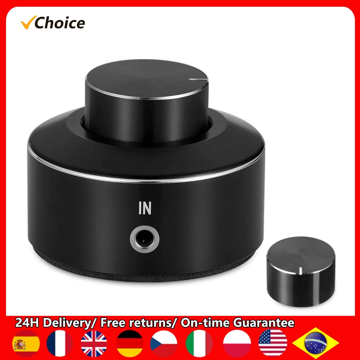 M1 Mini Volume Control Knob Volume Controller 3.5mm Audio Adjuster Switcher Knob Speaker Audio USB for Win10/8/7/Vista/XP/Mac