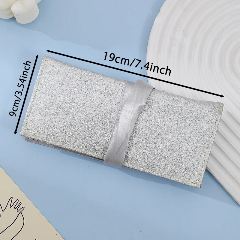 This Makeup Brush Set With A Sleek Light - Gray Pouch Offers Soft, Multi - Functional Brushes,