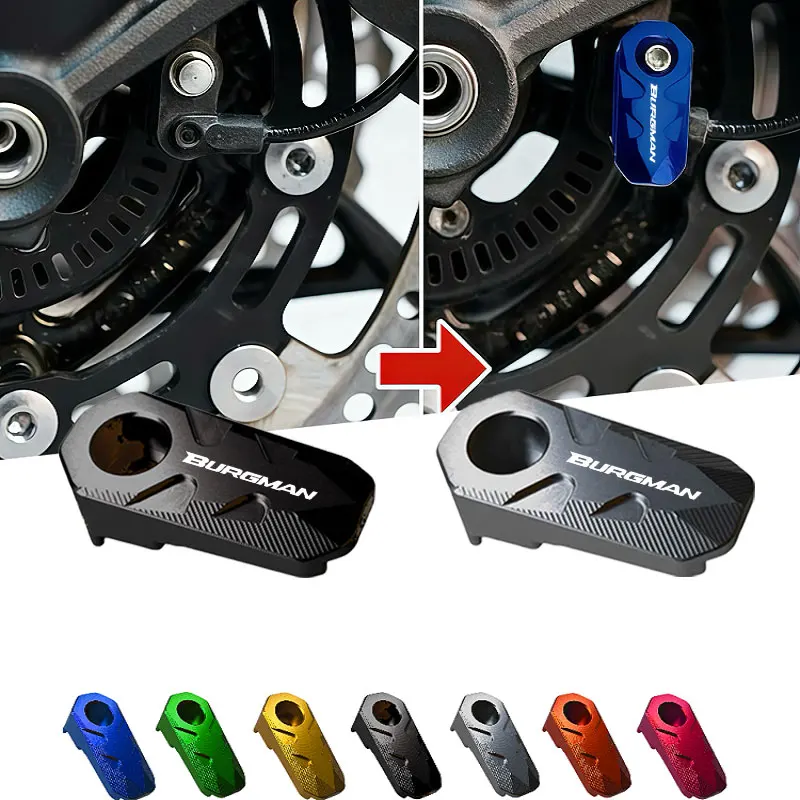 Protector de Sensor ABS de Aleación de Aluminio para Motocicletas Suzuki BURGMAN 650 400 125 200 250 AN650 AN400 AN125 AN200