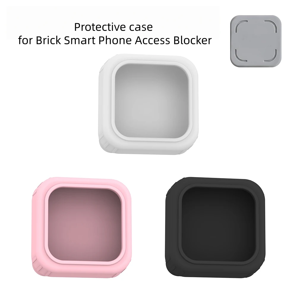 Silicone Protective Case for Brick Smart Phone Access Blocker Dustproof Shock-resistant Protective Shell Phone Accessory Black