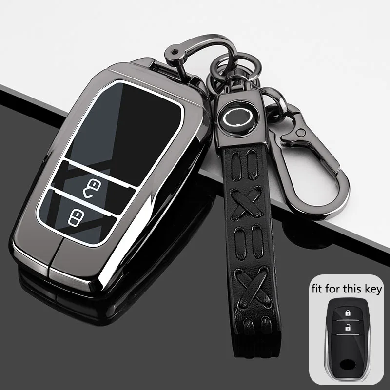 Zinc Alloy Car Key Case Cover for Toyota Camry 2024 Grand Highlander Fenglanda BZ3 Corolla Rui Fang Protection Shell Bag for Man