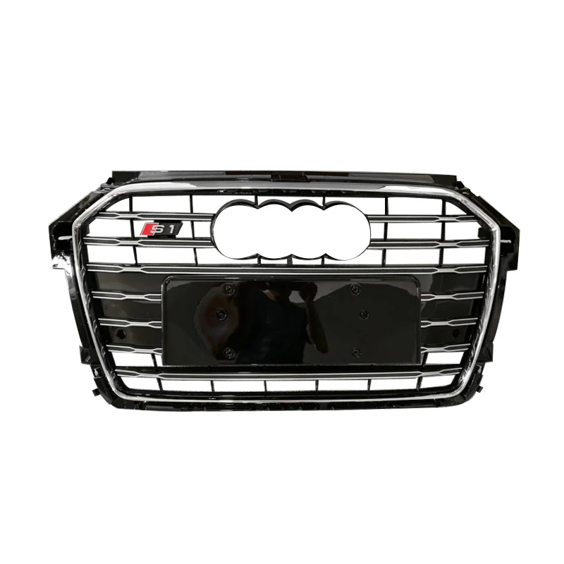 factory price RS1 front bumper radiator grill for Audi Grill A1 S1 8X front frill  for Front bumper  2015 2016 2017 2018