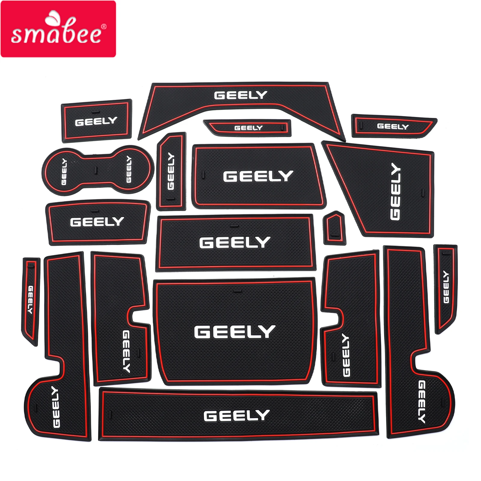 

Smabee Anti-Slip Gate Slot Mat for Geely TUGELLA 2020- 2023 Xingyue FY11 Door Groove Pad Cup Holder Interior Accessories Coaster