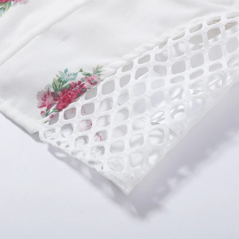 Neues Herbst-Set 2026: Schickes Blumenmuster-Hosen-Set für Damen – schmales Sling-Top, Camisole, weit geschnittene lange Hose und Jacke mit Revers und langen Ärmeln – Detail 7