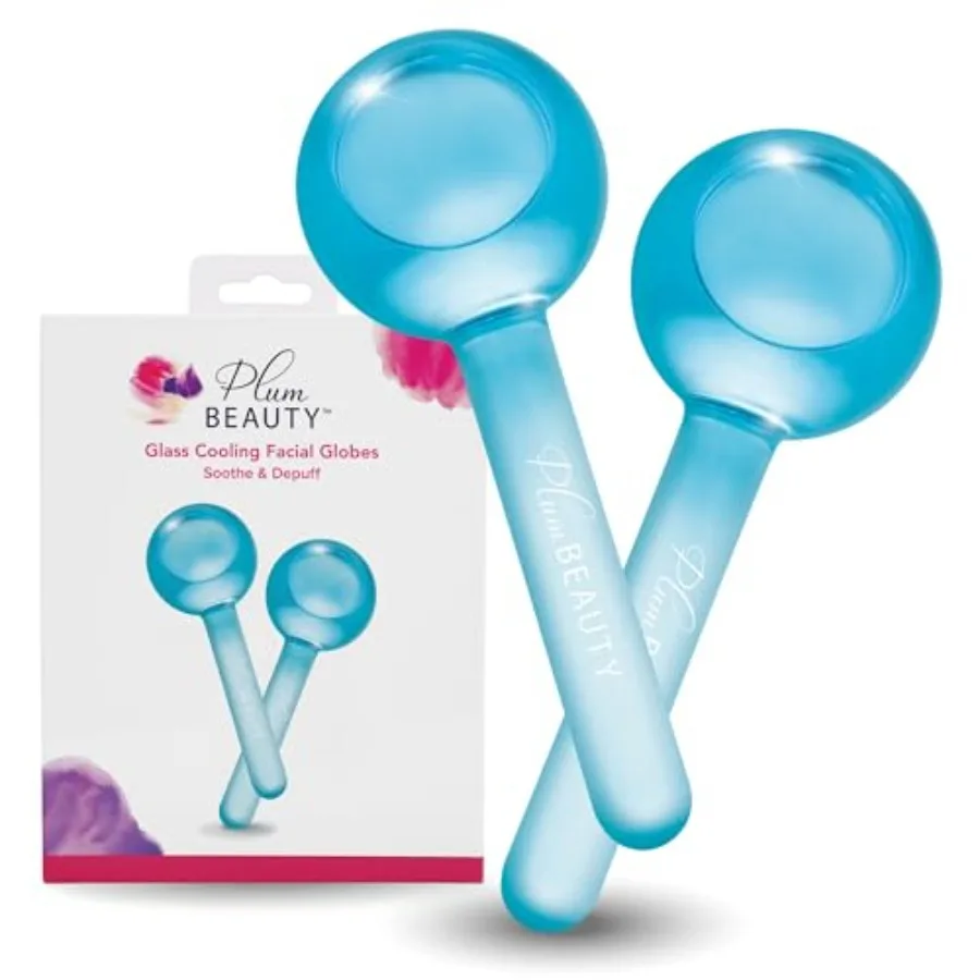 

Facial Ice Globes Cooling Massage Tools for Refreshing Skincare Routine Enhances Self Care Reduces Puffiness Set of 2