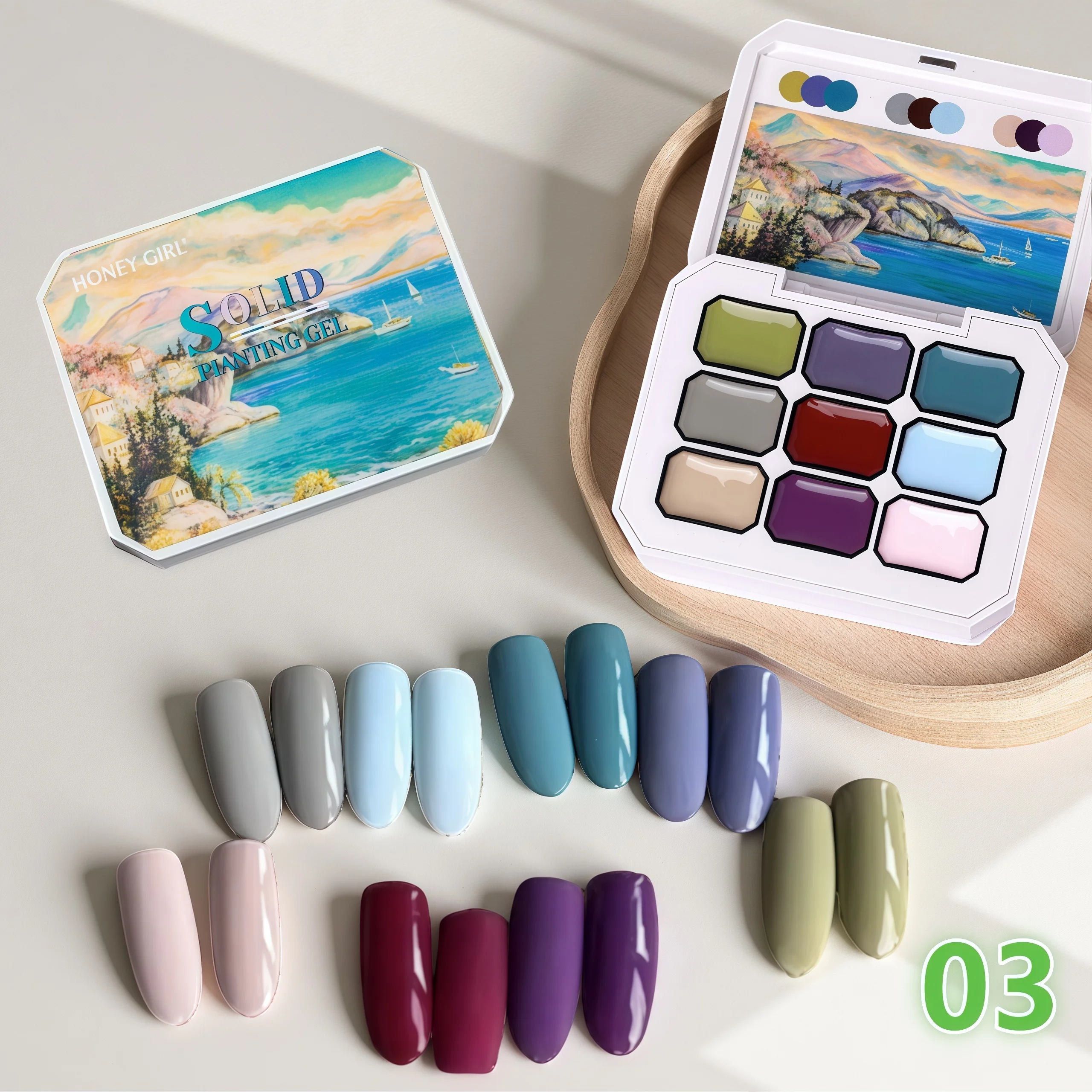 9-Color Box Solid N…